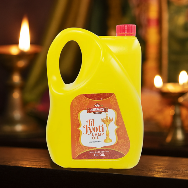 Swarajya India Tiljyoti Pooja Oil in Jasmine Fragrance - 5 Litre
